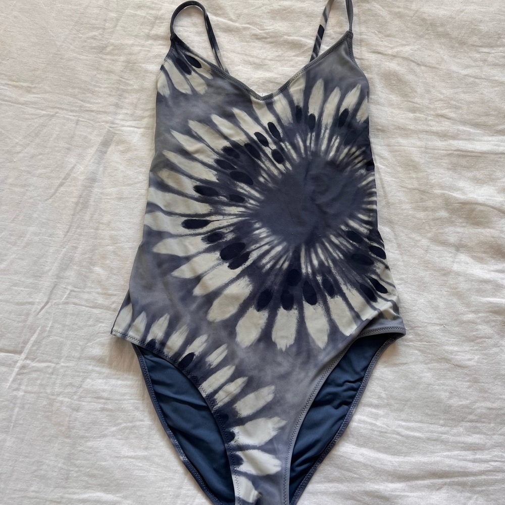 Aerie Blue Tie Dye One Piece